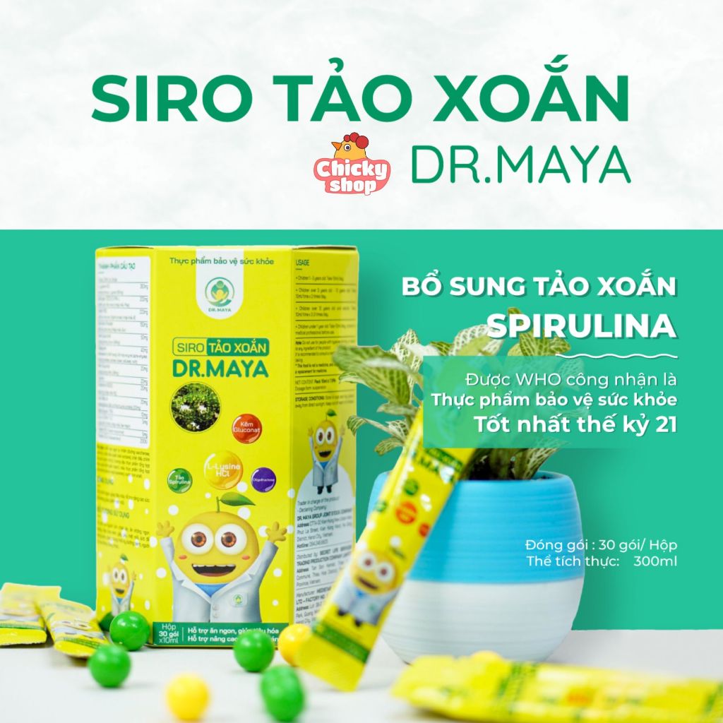 Siro ăn ngon Minion Happy Dr.Maya hỗ trợ cải thiện biếng ăn, giúp bé ăn ngon ngủ ngon (hộp 30 gói)