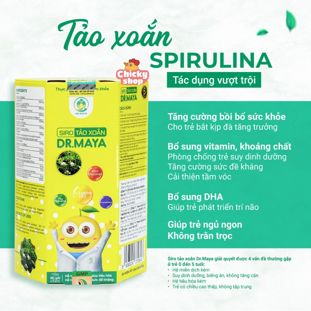 Siro ăn ngon Minion Happy Dr.Maya hỗ trợ cải thiện biếng ăn, giúp bé ăn ngon ngủ ngon (hộp 30 gói)