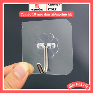 Combo 10 móc dán tường chịu lực
