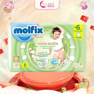 Tã quần molfix bịch trung size m40+6, l36+6, xl34+6, xxl 28+6