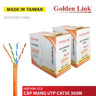 Cáp mạng golden link platinum utp cat 5e 305m