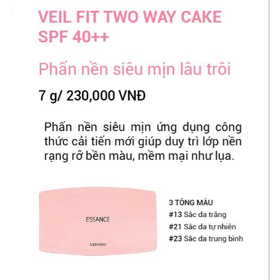 Che Khuyết Điểm hoàn hảo Essance Foundation # 21