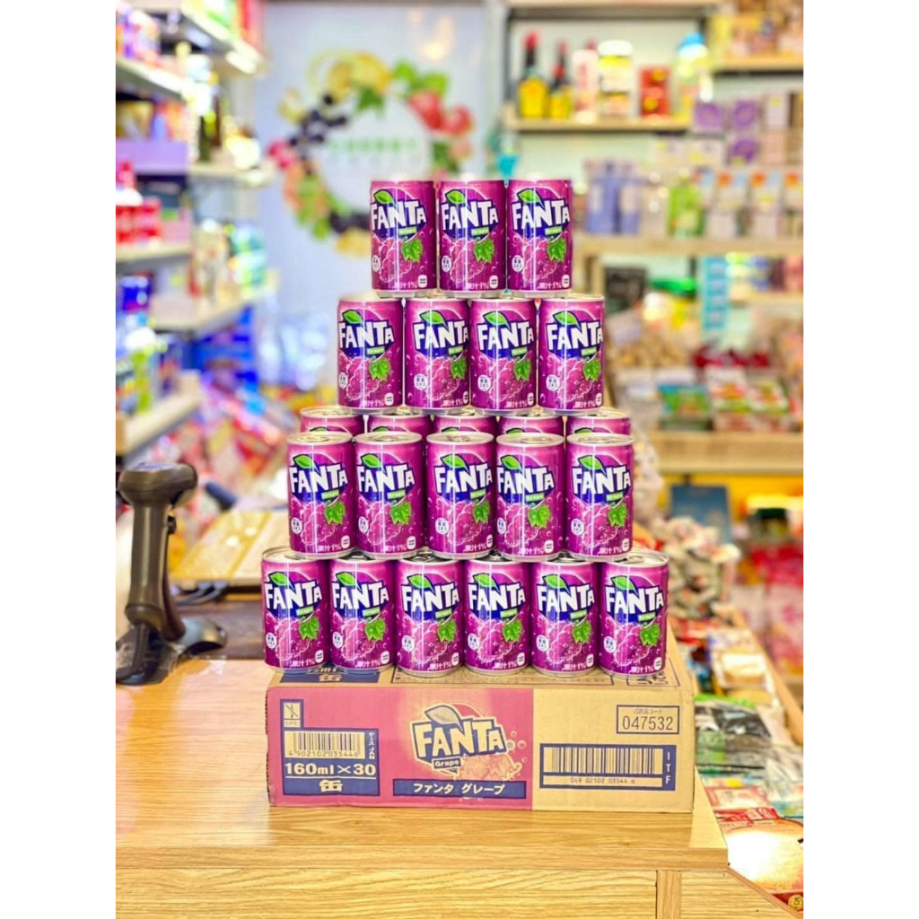 Thùng 30 lon Coca Cola, Coca Zero, Fanta Nho, Cam nội địa Nhật Bản 160ml x 30 lon, nước ngọt có gas Nhật Bản