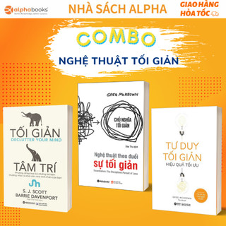 Lẻ/combo sách nghệ thuật sống tối giản: tối giản tâm trí + tư duy tối giản + nghệ thuật theo đuổi sự tối giản