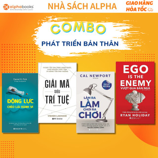 Lẻ/combo sách phát triển bản thân: giải mã siêu trí tuệ + làm ra làm + động lực chèo lái hành vi + vượt qua bản ngã