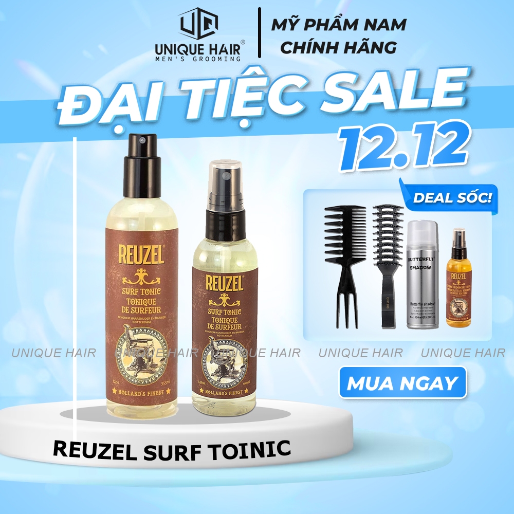 Xịt phồng tóc, dưỡng tóc Reuzel Surf Tonic - 50ml - 100ml & 355ml - new 2023 - Chính Hãng