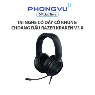 Tai nghe có dây có khung choàng đầu Razer Kraken V3 X - Bảo hành 24 tháng