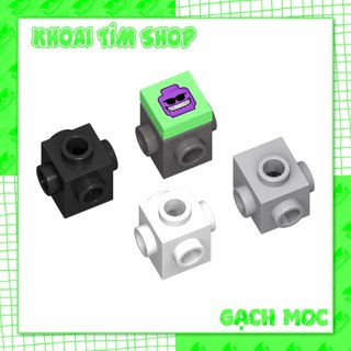 Combo 5 part gạch 1x1 có 4 nút bên - phụ kiện đồ chơi lắp ráp gạch moc tương thích 4733
