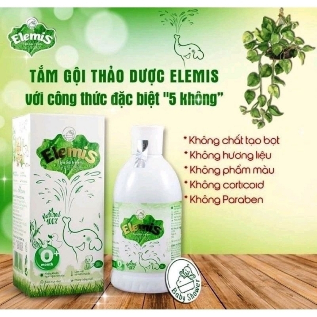 Nước tắm gội thảo dược Elemis chai 500ml 200ml