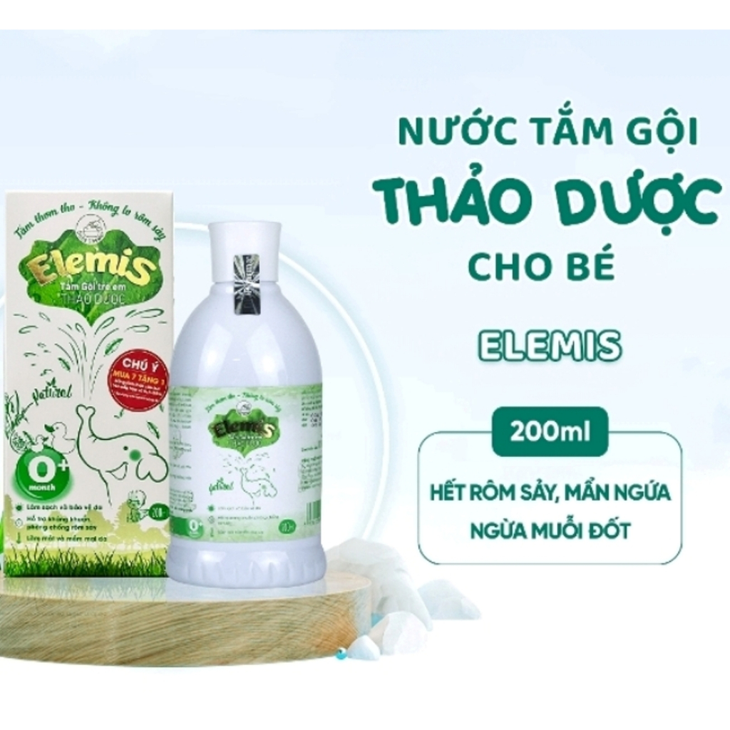 Nước tắm gội thảo dược Elemis chai 500ml / 200ml