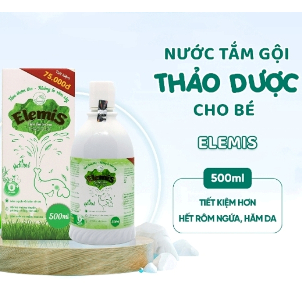 Nước tắm gội thảo dược Elemis chai 500ml / 200ml