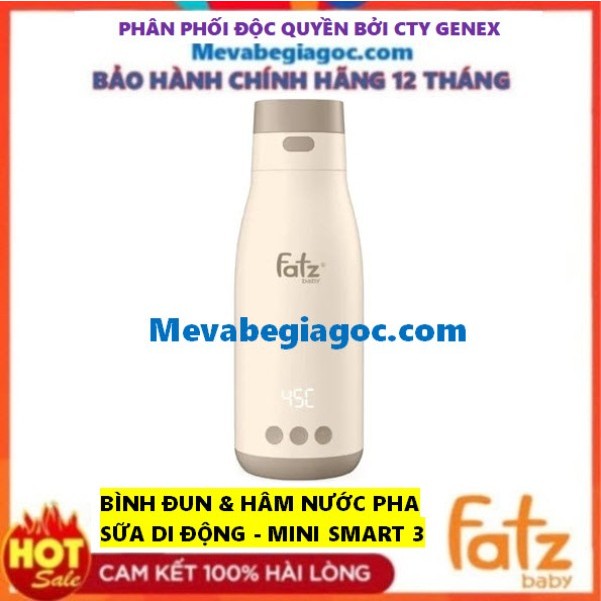 Bình đun và hâm nước pha sữa di động cầm tay MINI SMART 3