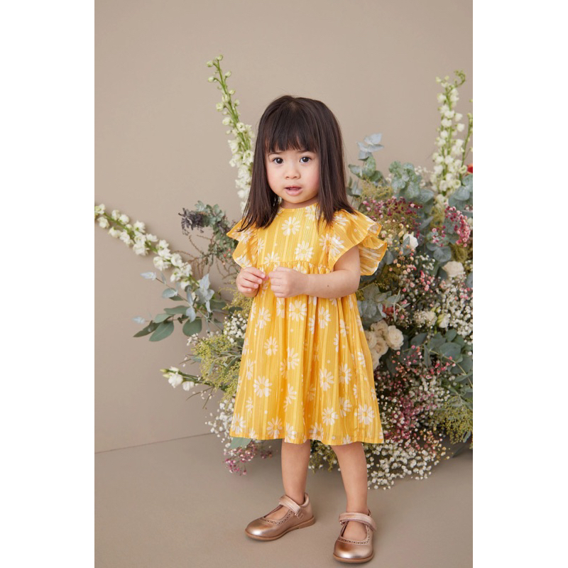 Đầm vàng hoa ánh kim  siu xinh cho bé gái….