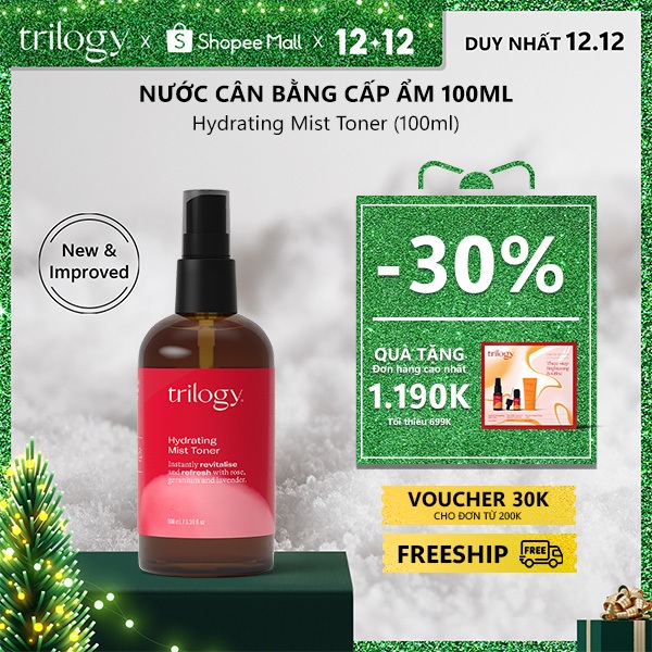 Nước cân bằng cấp ẩm Trilogy (100ml) [Renew]