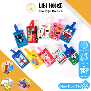 Thẻ Tên Vali, Hành Lý Silicon- Tag Chống Thất Lạc Cho Balo/ Vali Hoặc Cho Các Bé Đi Học Siêu Cute- phukiendulich.libihou