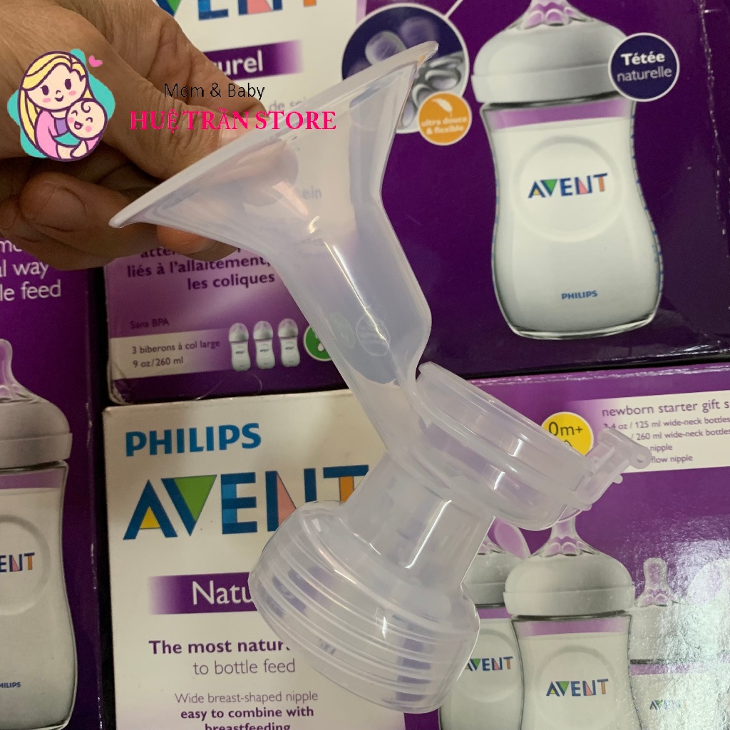 Phễu hút sữa avent hoa tuyết, avent anh đào, bộ phụ kiện máy hút sữa avent