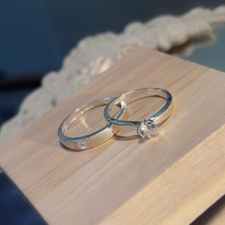 Nhẫn đôi bạc Only Love Nhẫn bạc Tiệm bạc 21Centimeters