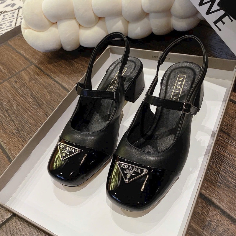 GIÀY GÓT VUÔNG BÍT MŨI TRÒN 😍