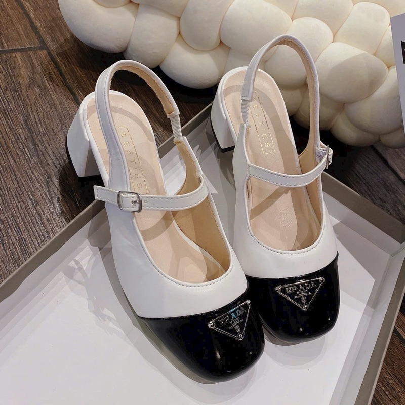 GIÀY GÓT VUÔNG BÍT MŨI TRÒN 😍