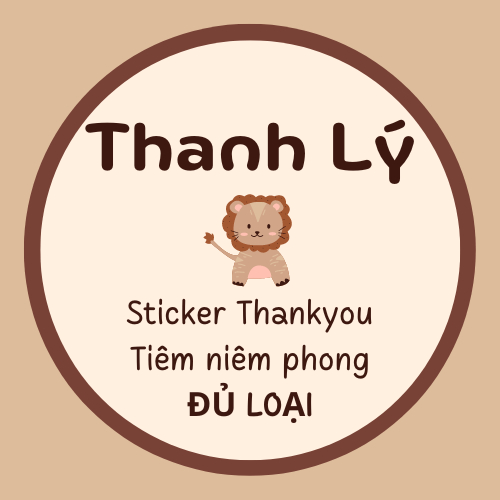Cuộn 500 nhãn dán cảm ơn, tem thankyou, sticker thankyou