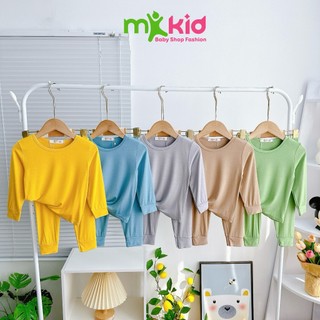 Bộ Dài Tay MK KID Cho Bé 8-28KG 💖 Bộ Thu Đông Dài Tay Cho Bé Trai Bé Gái Chất thun lạnh mềm mát