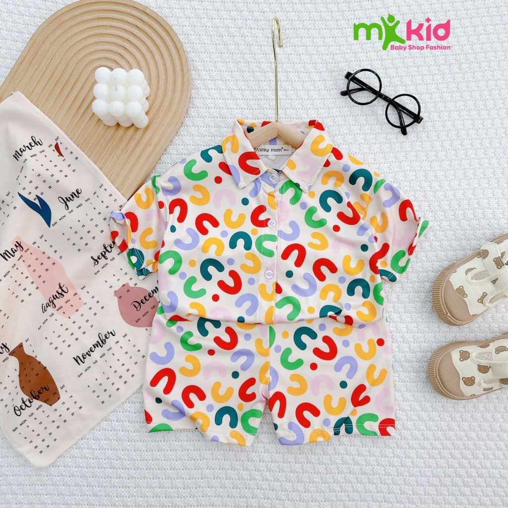 Đồ Kiểu Hình Hổ Cho Bé 8-25KG 💖FREE SHIP💖 Bộ Thun Thái Cộc Tay Cổ Sơ Mi cho bé trai Mặc Tết