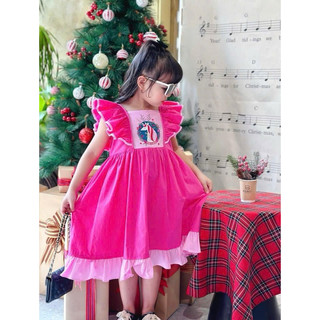 Đầm pony Sofia Candy hồng sen 1-10 tuổi