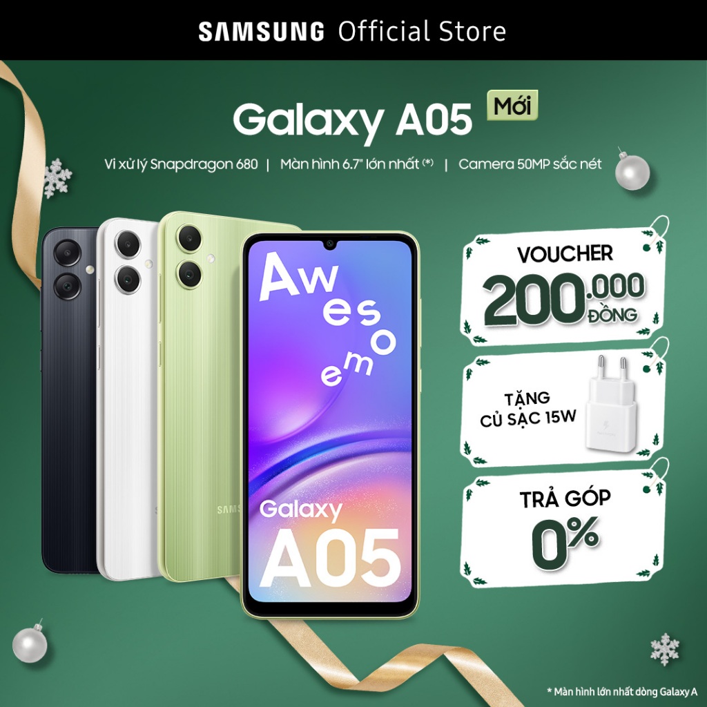 Điện Thoại Samsung Galaxy A05 4GB/128GB