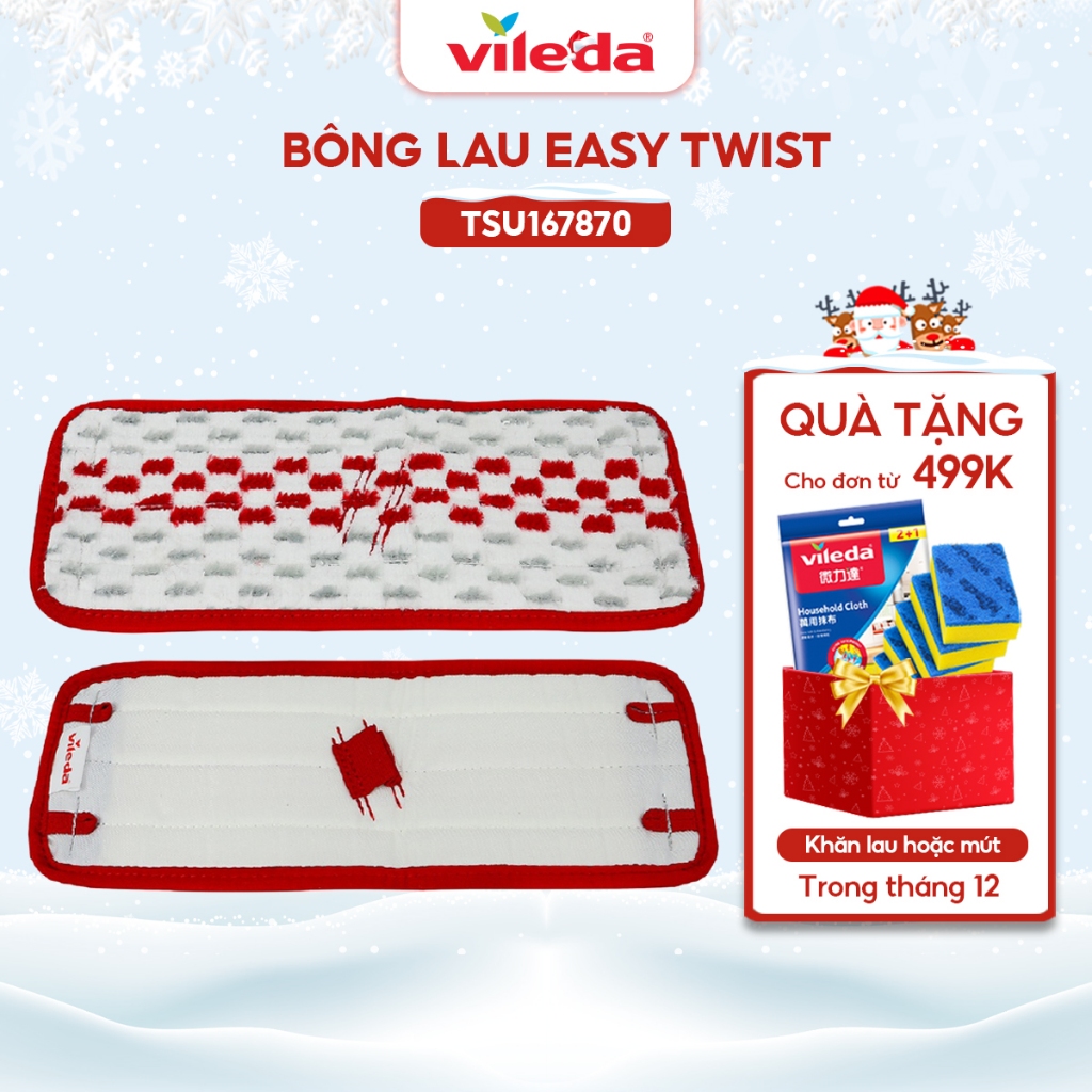 Bông lau thay thế chổi lau nhà VILEDA UltraMax Easy Twist - TSU156357