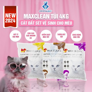 Cát đất sét max clean vệ sinh cho mèo