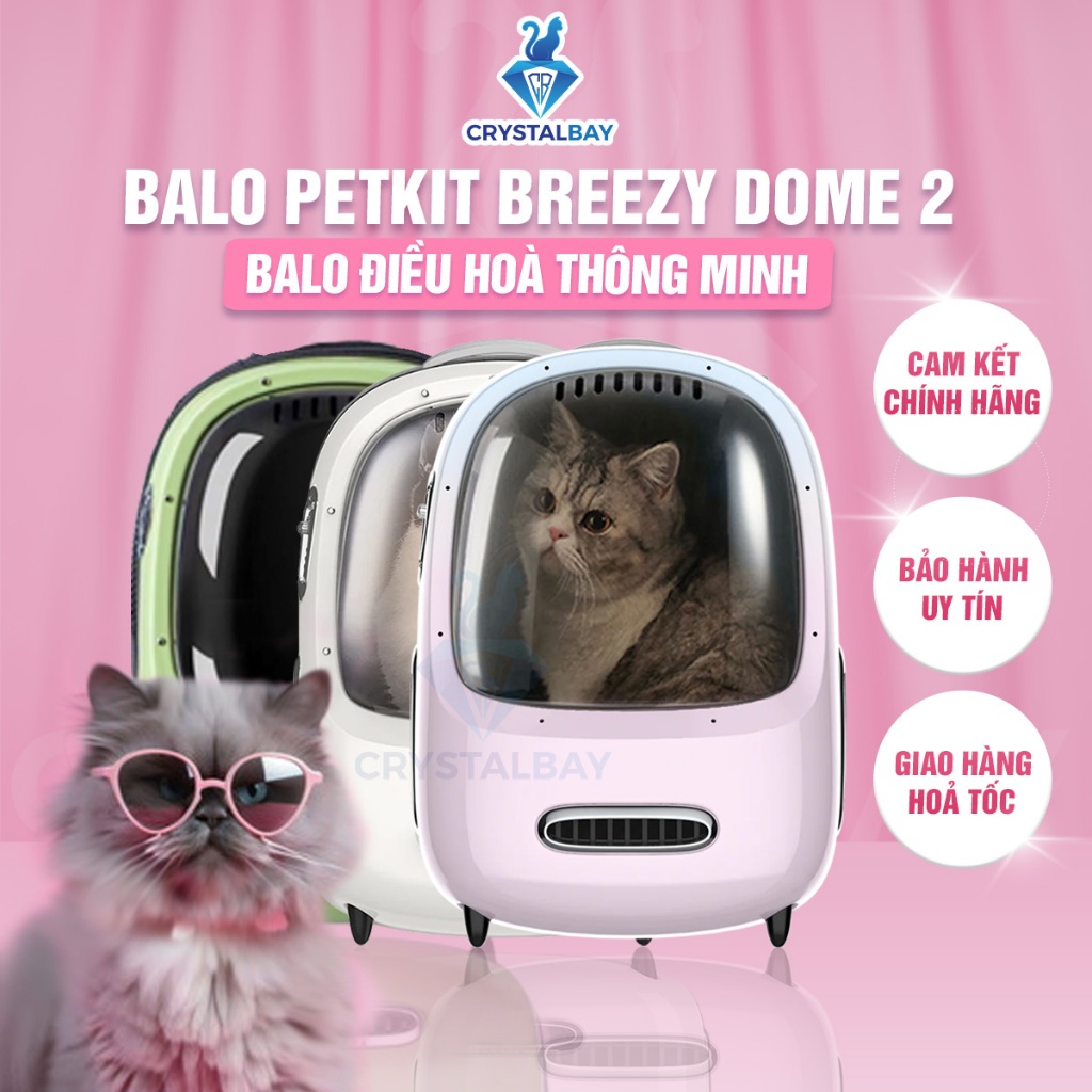 Balo Petkit Breezy 2 Smart (2022) - Balo thông minh dành cho chó mèo thú cưng