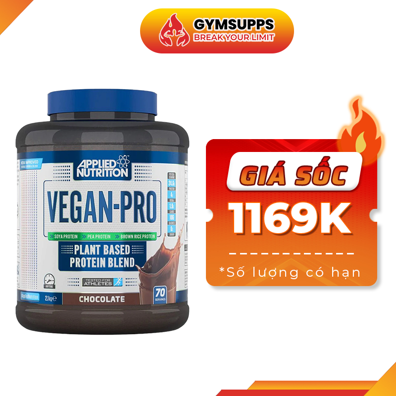 Đạm Thực Vật Applied Nutrition Vegan Pro 2,1kg 100% Chính Hãng