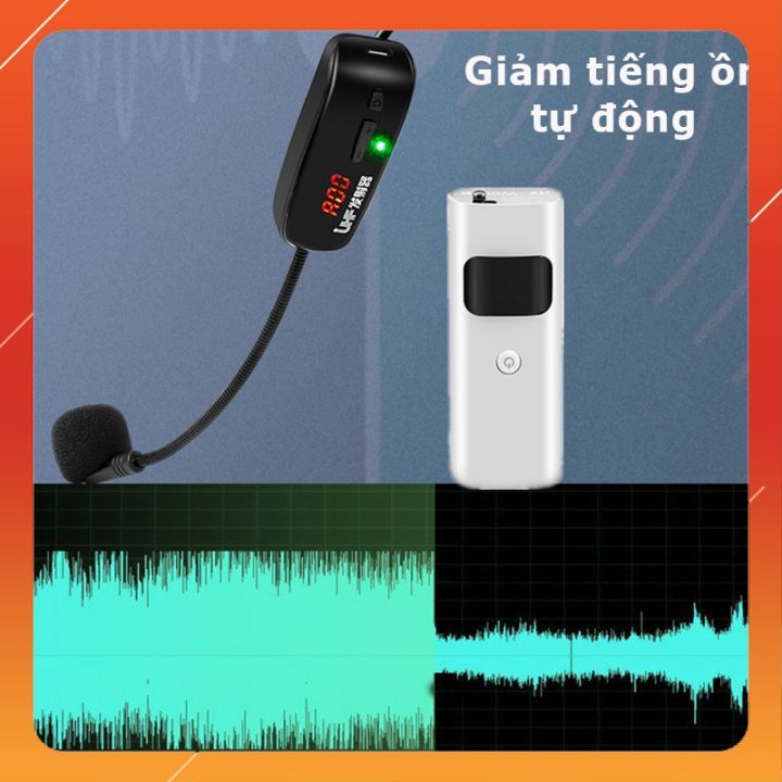 XXD-4L - Bộ 4 Micro Cài Tai Không Dây UHF Cho Loa Trợ Giảng, Amply, Thiết Bị Thu Phát, Phạm Vi Thu 50m