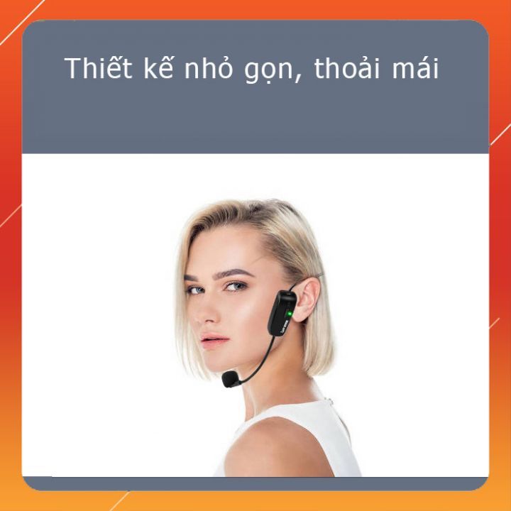 XXD-4L - Bộ 4 Micro Cài Tai Không Dây UHF Cho Loa Trợ Giảng, Amply, Thiết Bị Thu Phát, Phạm Vi Thu 50m