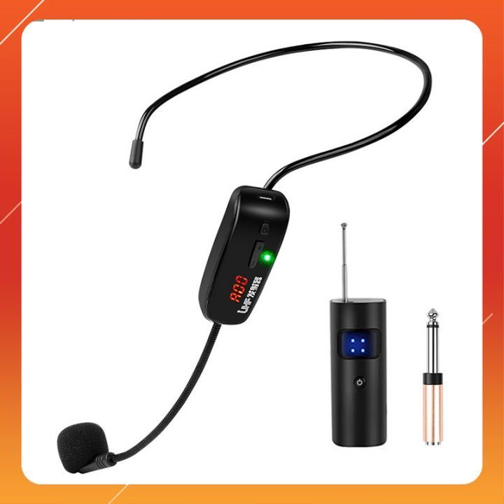 XXD-4L - Bộ 4 Micro Cài Tai Không Dây UHF Cho Loa Trợ Giảng, Amply, Thiết Bị Thu Phát, Phạm Vi Thu 50m