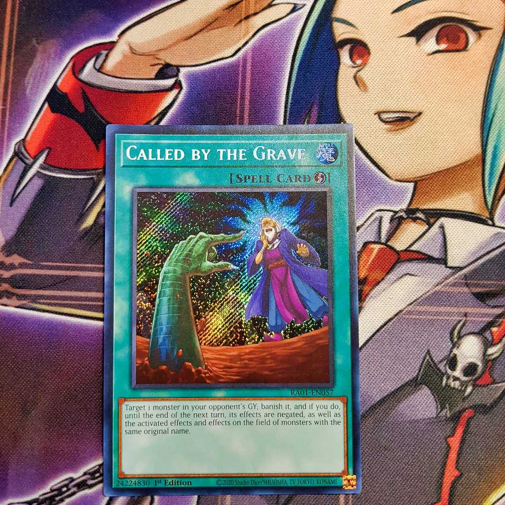 Thẻ bài Yugioh chính hãng | Called by the Grave | RA01 Secret, Platinum Secret Rare
