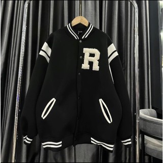 Áo khoác bomber unisex nam nữ hình thêu