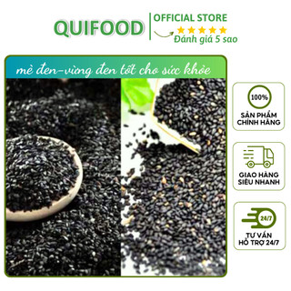 Vừng đen quê/mè đen sạch loại 1 1kg-500g - quifood