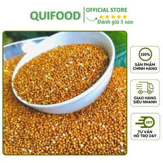 1kg hạt kê bóng đỏ cho chim cảnh, vẹt, yến phụng - quifood