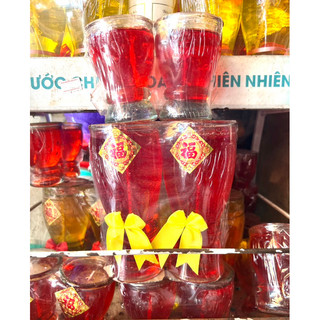 Cặp đèn cầy ly lớn màu đỏ 15cm