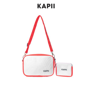 Túi đeo chéo nam nữ KAPII Gate Bag - Neon Pink Mix White