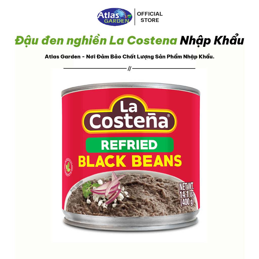 Đậu đen nghiền La Costena - Refried Black Beans Mexico 400g