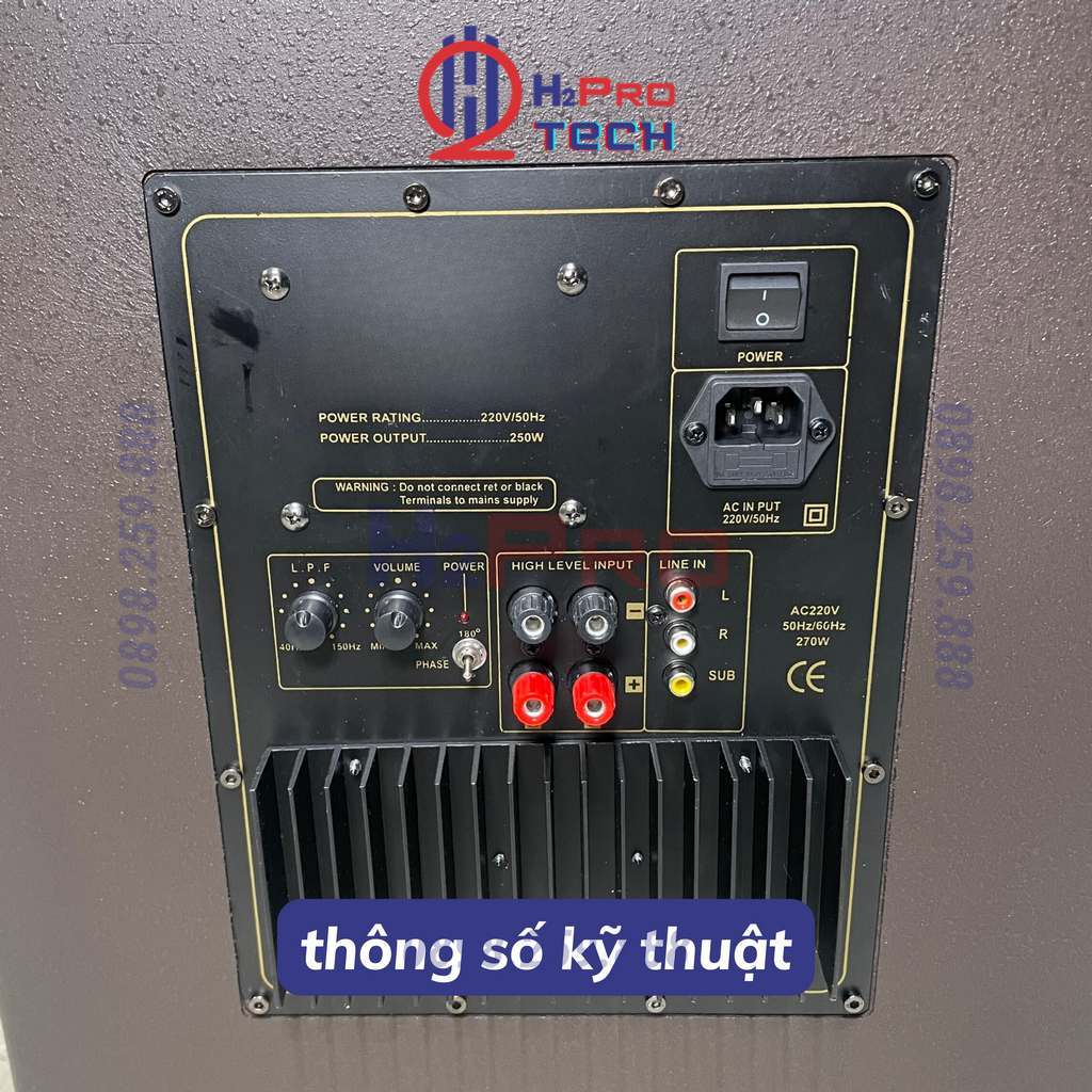 Loa Sub 30 Siêu Trầm DK 270W , Loa Sub Điện Bass 30 Cao Cấp Lực Căng Cho Karaoke Gia Đình - H2pro Tech