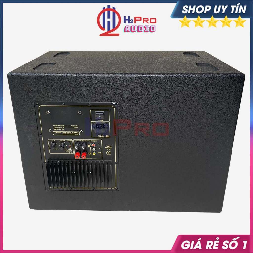 Sub Điện Bass 30 Martin 270W Tặng Dây AV - Loa Trầm Úp Đất Cao Cấp, Lực Bass Cực Khoẻ Hợp Karaoke Gia Đình - H2Pro Audio