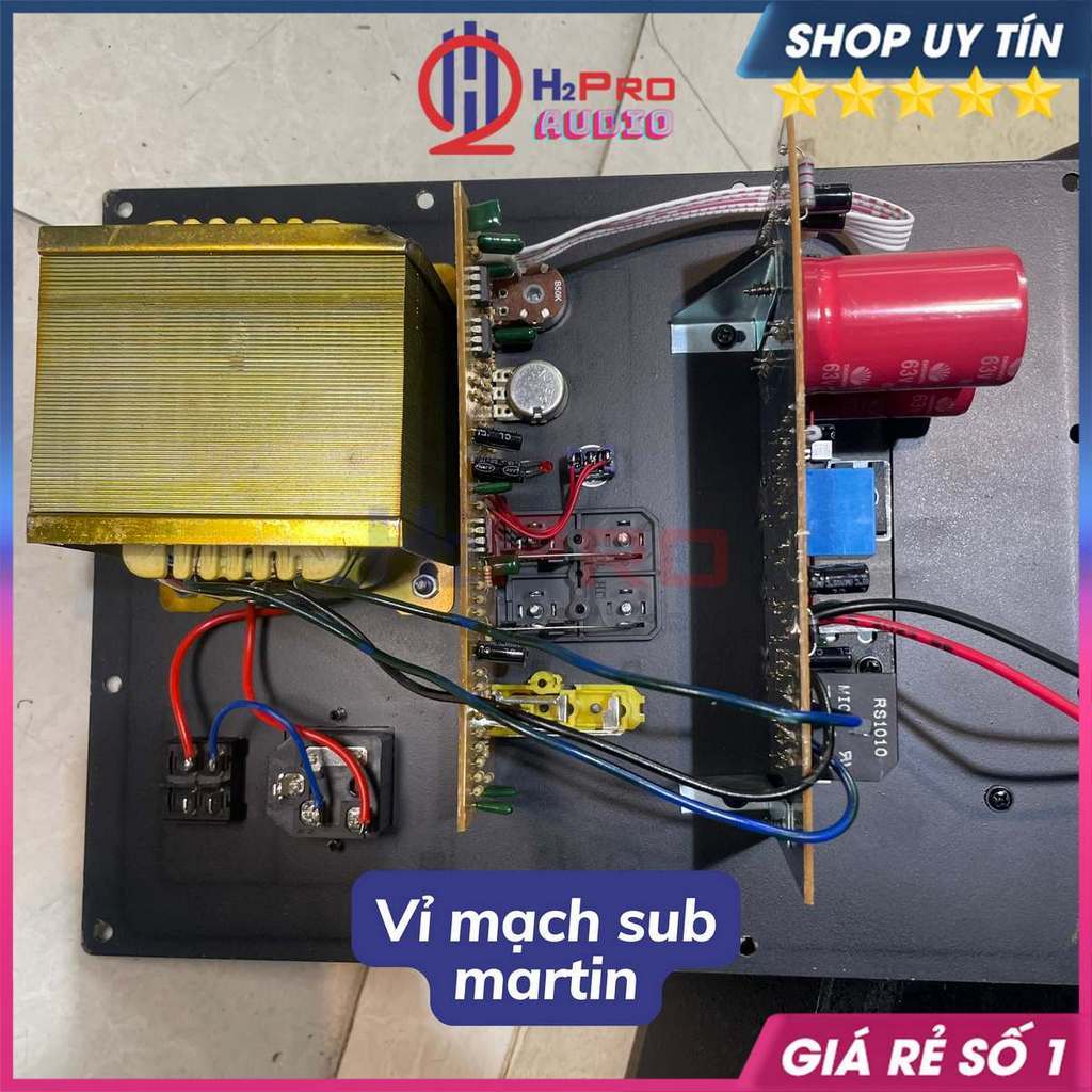 Sub Điện Bass 30 Martin 270W Tặng Dây AV - Loa Trầm Úp Đất Cao Cấp, Lực Bass Cực Khoẻ Hợp Karaoke Gia Đình - H2Pro Audio