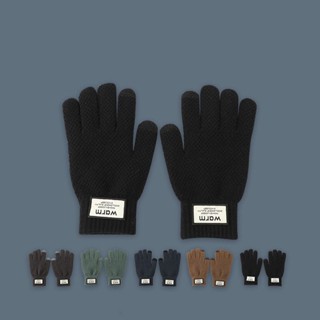  Găng tay len nam nữ WARM TUMIE cảm ứng điện thoại dễ dàng giữ ấm tốt chất len dệt kim co dãn BT02 