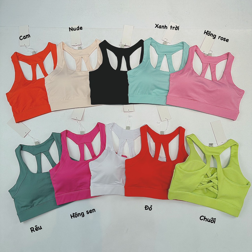 Áo Bra Thể Thao Nữ 2X Kiểu Đan Dây Tập Gym, Yoga, Aerobic, Pilates