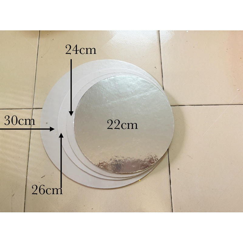 Đế bánh gato, kem tròn 22, 24, 26, 30cm