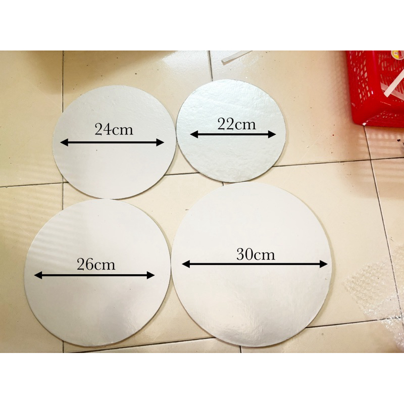 Đế bánh gato, kem tròn 22, 24, 26, 30cm