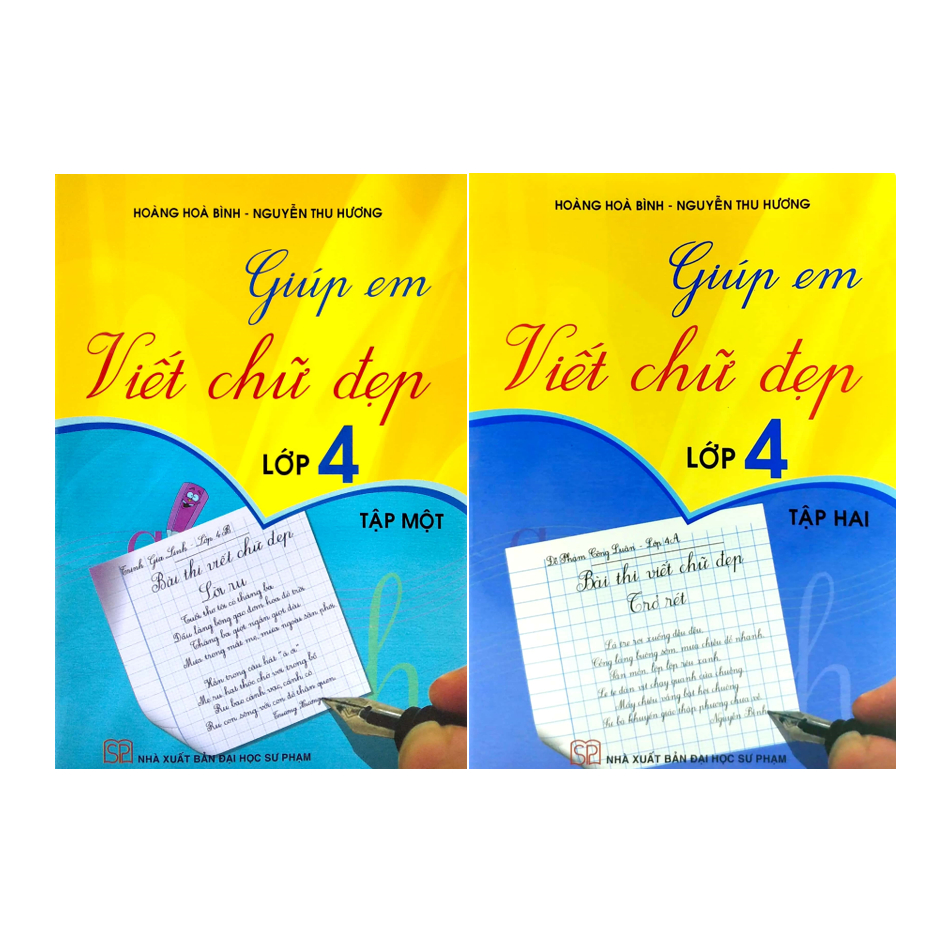 Sách - Combo giúp em viết chữ đẹp lớp 4 - tập 1 + 2